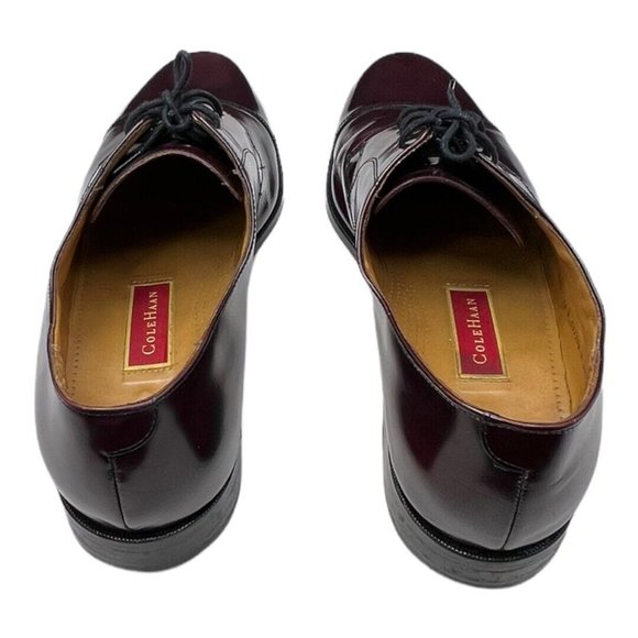 Cole Haan Caldwell Oxford Men's 14 D Burgundy Leather CapToe Lace Up 08331 - Picture 8 of 10